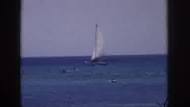 Hawaii USA (1959): The More Beautiful Small Ship Cruise In The Sea Along Swimming