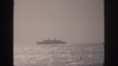 Hawaii USA (1959): Ship In The Distance On The Ocean