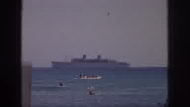 Hawaii USA (1959): Freighter From A Beach