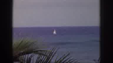 Hawaii USA (1959): Sail Boat At The Beach