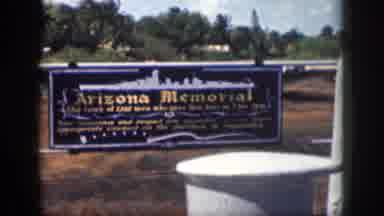 Hawaii USA (1959): Arizona Memorial Gate With Beautiful Background