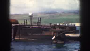 Hawaii USA (1959): Boats On Water Alone No One Have Don't See That Boat Alone On