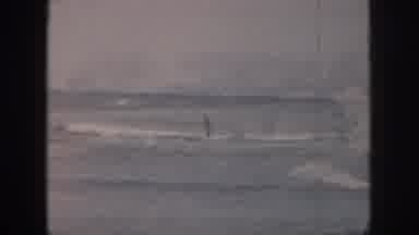 Hawaii USA (1959): One Man Is Enjoying Skiing While The Weather Is Good