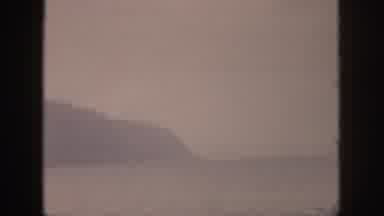 Hawaii USA (1959): A Distant View Of The Mountains Above The Water