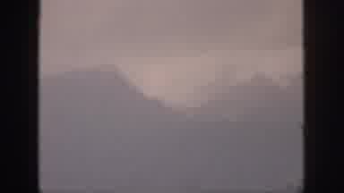 Hawaii USA (1959): Mountains Peaking Through Smog