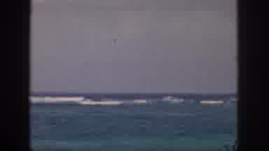 Hawaii USA (1959): Waves Crashing Into The Ocean