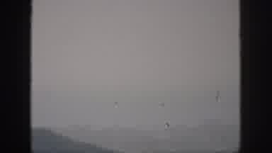 Oahu Hawaii USA (1959): Panoramic View Of Fog Mists And Sloping Mountain