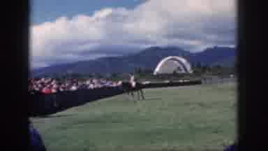 Oahu Hawaii USA (1959): Polo Game On A Beautiful Day With Amazing Mountains In The