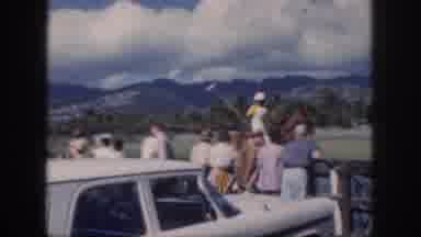 Oahu Hawaii USA (1959): Man On A Horse Playing Polo
