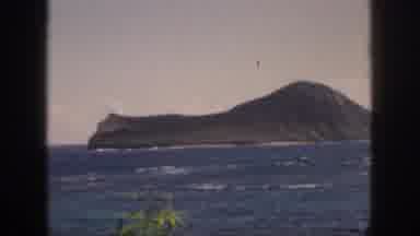 Oahu Hawaii USA (1959): View Of A Large Island In The Middle Of The Ocean On A