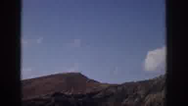 Oahu Hawaii USA (1959): Vintage Footage Of Blue Sky With Clouds, Desert Mountain