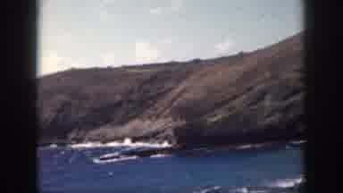 Oahu Hawaii USA (1959): Waves On A Coastline