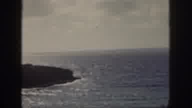 Oahu Hawaii USA (1959): Look At The Sea With A Spectacular Sunset Surrounded By