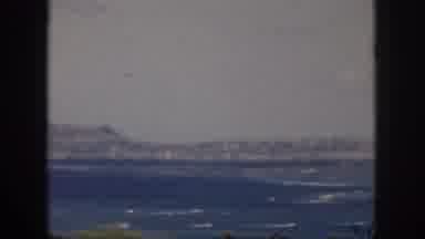 Oahu Hawaii USA (1959): Shaky Landscape Footage Of Moving Waves By Snowy Mountains