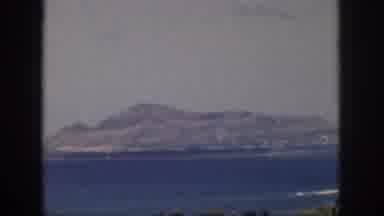 Oahu Hawaii USA (1959): MOUNTAIN RANGE VIEW WITH VINTAGE VIDEO CAMERA CAPTURES