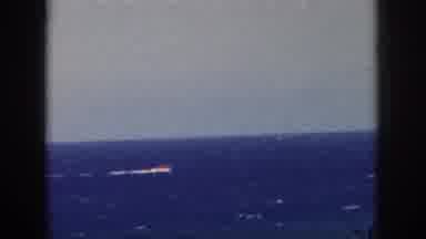 Oahu Hawaii USA (1959): Boat In The Deep Sea And Pass People Who Go On Vacation