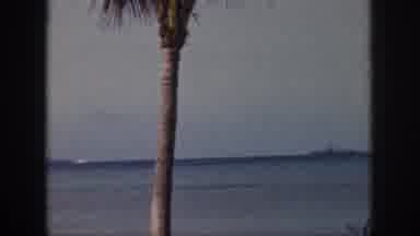 Oahu Hawaii USA (1959): View Of A Ship From An Island