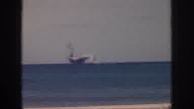 Oahu Hawaii USA (1959): A Ship Sailing On The Ocean