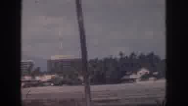 Oahu Hawaii USA (1959): Military Ship With Specialized Equipment Shown In Water