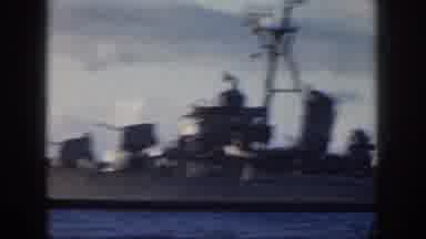 Oahu Hawaii USA (1959): A Warship Passing By