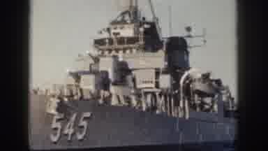 Oahu Hawaii USA (1959): Navy Boat 545 Sailing On The Ocean