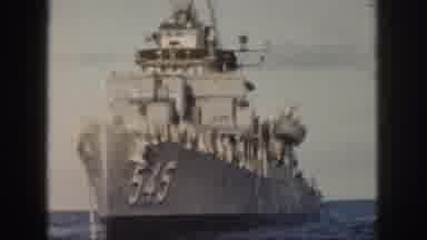 Oahu Hawaii USA (1959): Naval Ship 545 Sailing On Open Waters