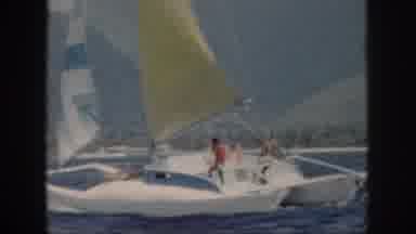 Oahu Hawaii USA (1959): Boys Enjoying In A Sailing Ship