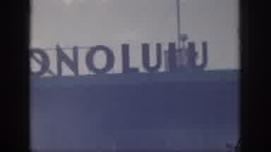 Oahu Hawaii USA (1959): Honolulu Airport Sign