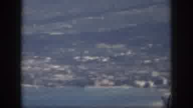 Oahu Hawaii USA (1959): Sea Shore And A Lot Of Land Behind With Mountains