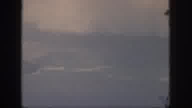 Oahu Hawaii USA (1959): Arial Island Pan On A Cloudy Day Filmed With An Old Camera