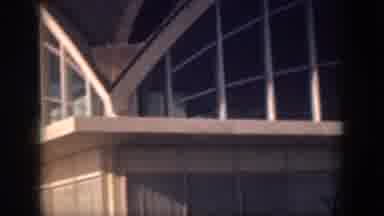 Oahu Hawaii USA (1959): Airplane Propellers Spinning Over Modern Architecture