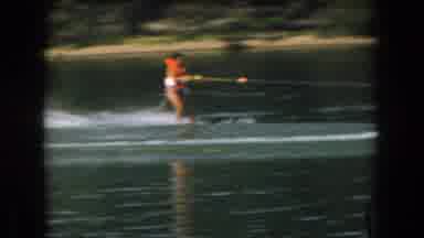 Grand Rapids Michigan USA (1961): A Person Pulled Up Out Of The Water On Skis And