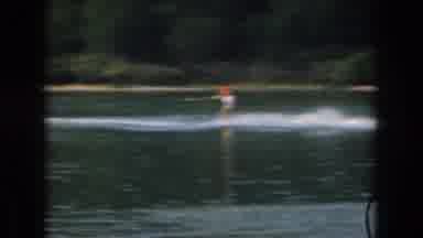 Grand Rapids Michigan USA (1961): A Man Water Skiing