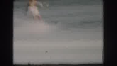 Grand Rapids Michigan USA (1961): A Man Skiing Behind A Boat With A Single Ski