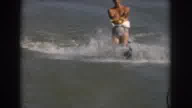 Grand Rapids Michigan USA (1961): A Person Water Skiing On A Body Of Water