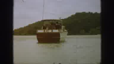 Michigan USA (1961): Tour Boat Carries Passengers Across Channel While Another