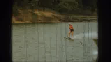 Michigan USA (1961): Woman Water Skiing