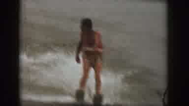 Michigan USA (1961): Home Video Of The Family Water Skiing At The Lake