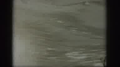 Michigan USA (1961): Water Skiing When There Are High Waves And There Is A Flag On