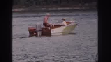 Michigan USA (1961): Dual Water-Skiers On The Lake