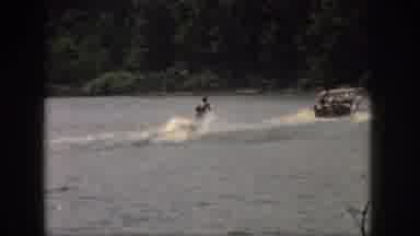 Michigan USA (1961): Watch As A Boat Pulls A Vintage Era Water Skier