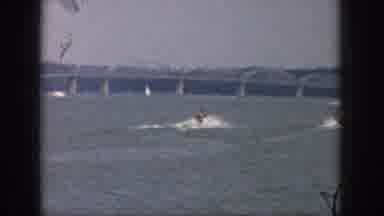 Michigan USA (1961): Man Being Pulled By Boat Skiing