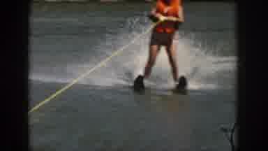 Michigan USA (1961): Enjoying The Holidays Surfing In A River With Friends And