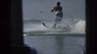 Michigan USA (1961): Man Water Skiing In The Lake