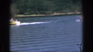 Michigan USA (1961): Person Practicing Water Skiing