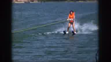 Michigan USA (1961): A Woman Having Fun In The Water