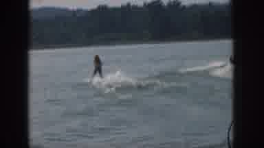 Michigan USA (1961): Water Skiing Behind Speed Boat