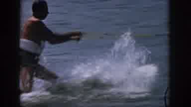 Michigan USA (1961): Man Skiing On Water