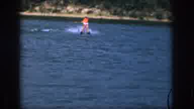 Michigan USA (1961): Water-Skiing On A Pond