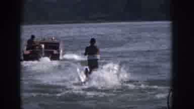 Michigan USA (1961): Water Skier Taking Off